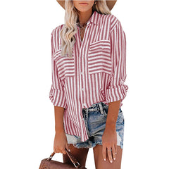 Puerto Rico Striped Button Down Top Ins Street