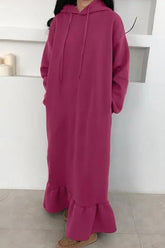 Hoodie Fishtail Sweatshirt Dress InsStreet