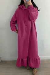 Hoodie Fishtail Sweatshirt Dress InsStreet