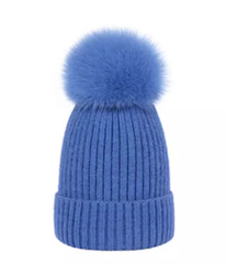 Whistler Pom Beanie - Royal Blue Ins Street