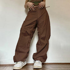 Low Waist Loose Sweatpants Vintage Parachute Pants InsStreet