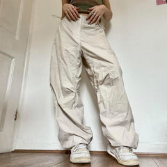 Low Waist Loose Sweatpants Vintage Parachute Pants InsStreet