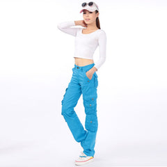 Joggers Streetwear Hiking Trousers Solid Candy Color InsStreet