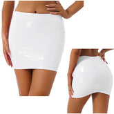 Latex Patent Leather Miniskirt InsStreet