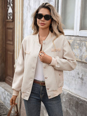 Baseball Collar Cardigan Jacket InsStreet