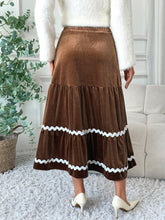 Elegant Velvet A-line Skirt InsStreet