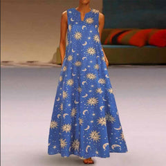 Floral Printed Maxi Long Dress InsStreet