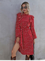 Elegant Full Sleeve High Waist Ladies Long Dress InsStreet