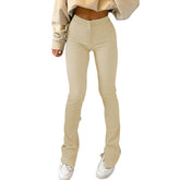 Solid Sweatpants Skinny Long Trousers InsStreet