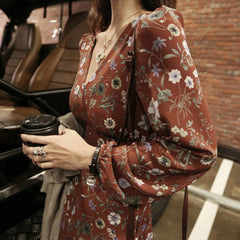 Floral Printed Dress Woman Dress InsStreet