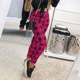 Casual Elastic High Waist Loose Pockets Long Pants InsStreet