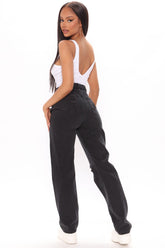 Daddy Issues Slouch Fit Jeans - Black Ins Street