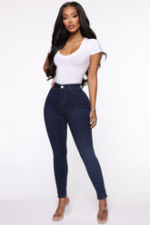 Oooh Girl High Rise Ankle Jeans - Rinse Ins Street