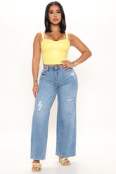 Around Town No Stretch Loose Fit Jeans - Medium Blue Wash Ins Street