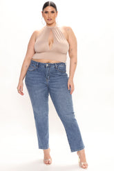 In For A Treat Mom Jeans - Dark Wash Ins Street