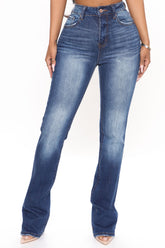 Classic High Rise Bootcut Jeans - Medium Blue Wash Ins Street