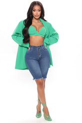 Rebound Stretch Bermuda Shorts - Dark Wash Ins Street