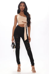 Tall Drive To The Ocean Jeans - Black Ins Street