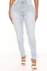 About the Feels Stretch Skinny Jeans - Light Blue Wash Ins Street