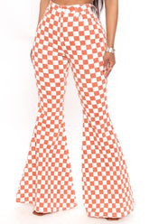 Big Race Extreme Flare Leg Jeans - Rust Ins Street