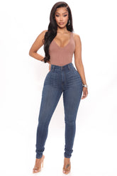 Tall Emma Super Stretch High Rise Skinny Jean - Dark Denim Ins Street