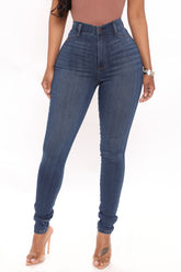 Tall Emma Super Stretch High Rise Skinny Jean - Dark Denim Ins Street