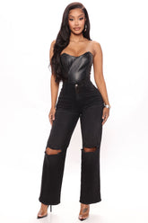 You Need To Relax Straight Leg Jeans - Black Ins Street