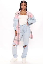 Leave It To Me Straight Leg Jeans - Light Blue Wash Ins Street