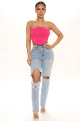 Starstruck Ripped Mom Jeans - Light Wash Ins Street