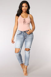 Back In Time Ankle Jeans - Light Blue Wash Ins Street