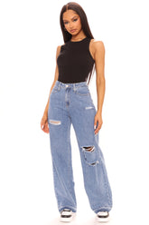 Laurel Canyon Cropped Release Hem Jeans - Medium Wash Ins Street