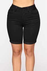 Lift Me Up Bermuda Shorts - Black Ins Street