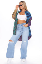 Oh So 90's Ripped Wide Leg Jeans - Light Blue Wash Ins Street