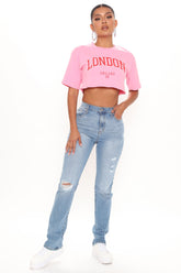 Replay Of The 90's Slim Straight Leg Jeans - Medium Blue Wash Ins Street