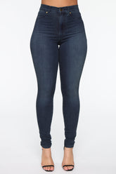 Flex Game Strong High Rise Skinny Jeans - Dark Tint Ins Street