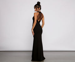 Colette Formal Swiss Dot Crepe Dress Ins Street