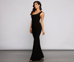 Leilani Formal One-Shoulder Open Back Dress Ins Street