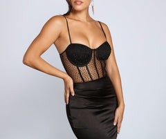 Larissa Formal Heat Stone Satin Dress Ins Street