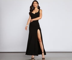 Layla Sleeveless High-Slit Formal Dress Ins Street