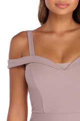 Larissa Off The Shoulder Formal Dress Ins Street