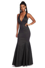 Corine Formal Taffeta Mermaid Dress Ins Street
