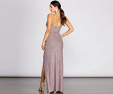 Leann Formal High Slit Glitter Dress Ins Street