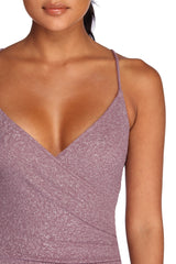 Leann Formal High Slit Glitter Dress Ins Street