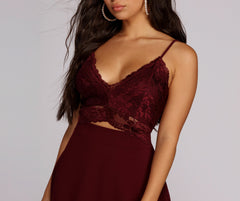 Lavish In Lace Skater Dress Ins Street
