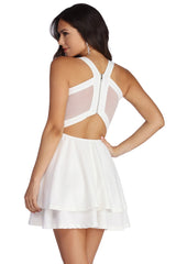 Layer It In Mesh Skater Dress Ins Street