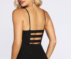 Shine On Glitter Mini Dress Ins Street
