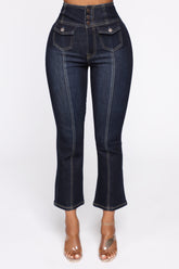 Love On The Brain High Rise Jeans - Dark Denim Ins Street