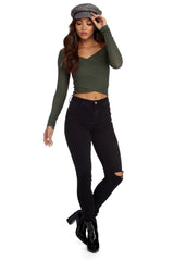 Cross It Off Knit Crop Top Ins Street