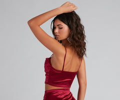 Sleek Moves Sleeveless Crop Top Ins Street