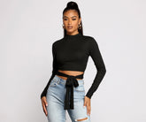 Sleek and Snatched Ribbed Knit Crop Top Ins Street